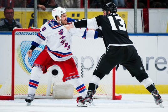 Brandon Prust, New York Rangers, och Kyle Clifford, Los