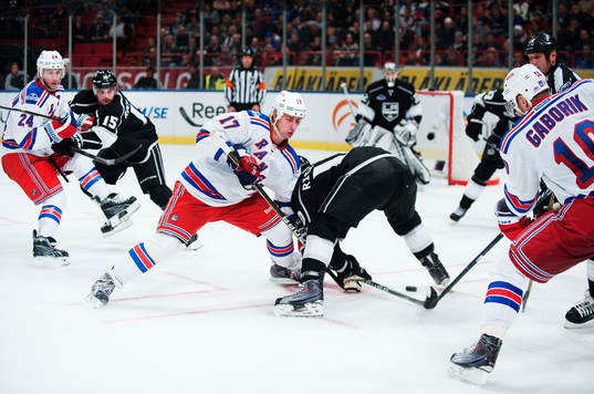 Brandon Dubinsky, New York Rangers, vinner en tekning