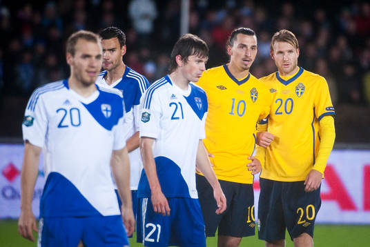 Zlatan Ibrahimovic och Ola Toivonen, Sverige