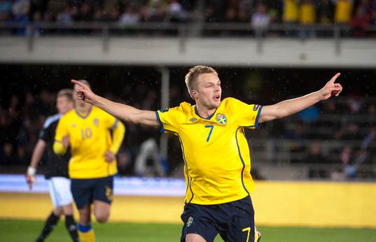 Sebastian Larsson, Sverige, jubel