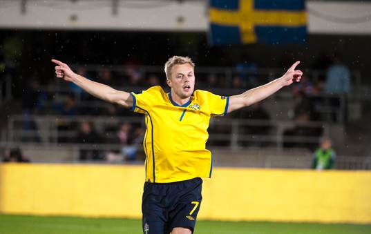 Sebastian Larsson, Sverige, jubel