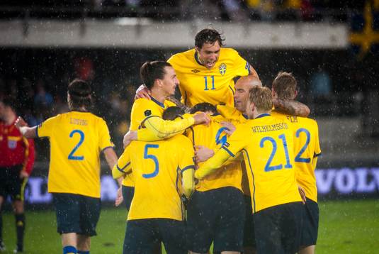Zlatan Ibrahimovic, Johan Elmander och Daniel Majstorovic