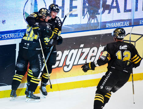 Daniel Bång, Johannes Salmonsson och Patrik Nemeth, AIK,