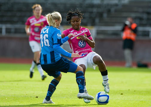 Sofia Nilsson, Djurgården och Ogonna Chukwudi, Umeå