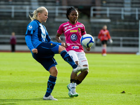 Sofia Nilsson, Djurgården och Ogonna Chukwudi, Umeå