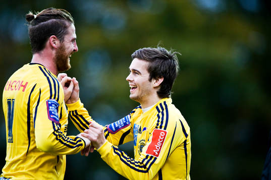 Björn Westerblad och Hei ar Geir Júlíusson. Jubel,