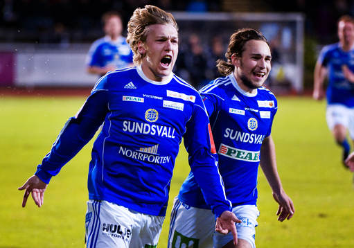 Emil Forsberg, Kevin Walker, Sundsvall, jubel