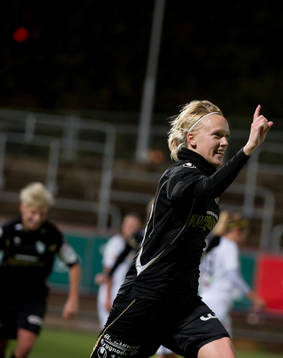 Linnea Liljegärd, Göteborg, gör avgörande 3-2, jubel