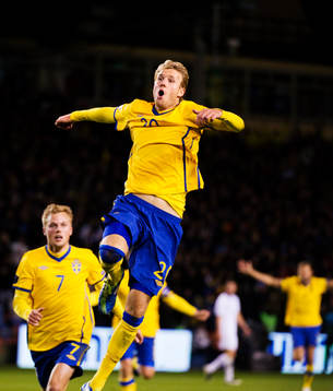 Ola Toivonen, Sverige, jublar