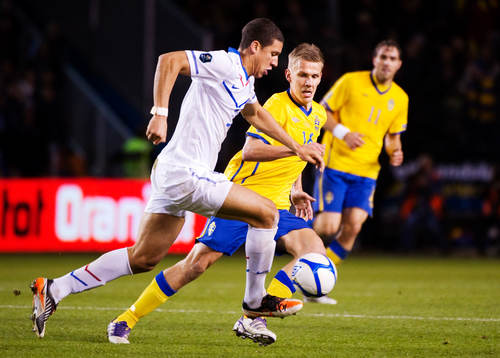 Pontus Wernbloom, Sverige, jagar bollen