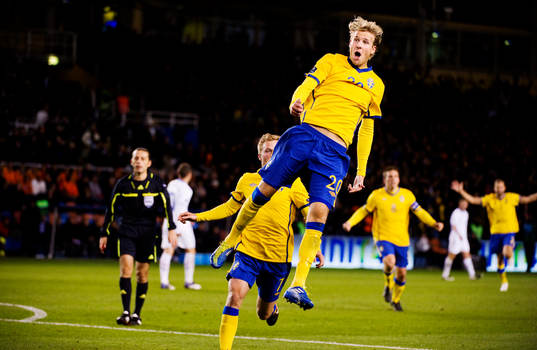 Ola Toivonen, Sverige, jublar