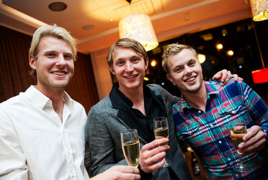 Målskyttarna Ola Toivonen, Kim Källström och Sebastian