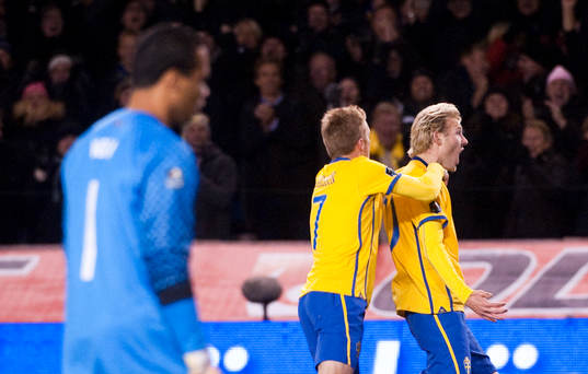 Sebastian Larsson och Ola Toivonen, Sverige (Jubel)