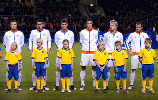 Fotboll, EM-Kval, Sverige - Holland