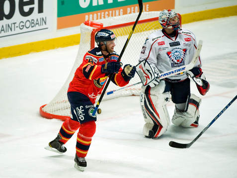 Marcus Nilson, Djurgården och Fredrik Norrena, målvakt,