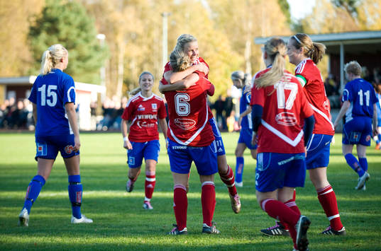 Ida Olsson och Sofie Andersson, jubel