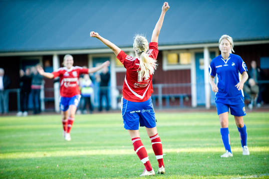 Sofie Andersson, Vittsjö, jubel, Öster depp i bakgrunden