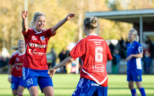 Ida Olsson och Sofie Andersson, jubel