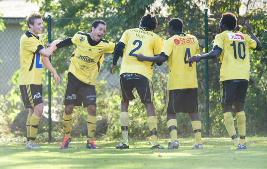1-1, Chadley Jacobs, Hässleholm, som drar igång dansen