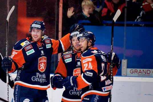 Mike Iggulden, Liam Reddox, Brad Moran, Växjö, jubel