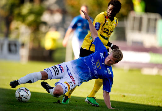Patrick Osiako, Mjällby, Joakim Nilssson, Trelleborg