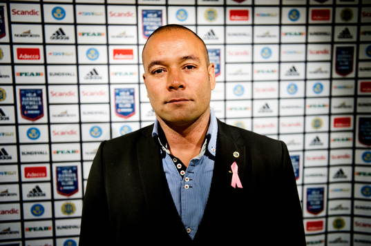 Cain Dotson, sportchef Sundsvall innan match i spelargången