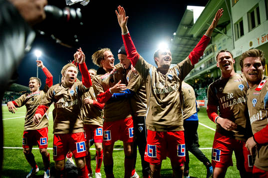 Åtvidaberg klara för  Allsvenskan, jubel, glädje