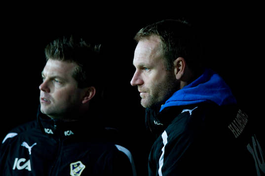 Jens Gustafsson och Torbjörn Arvidsson, tränare