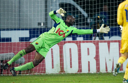 1-0 Michael Görlitz, Halmstad, Pa Dembo Touray, målvakt,