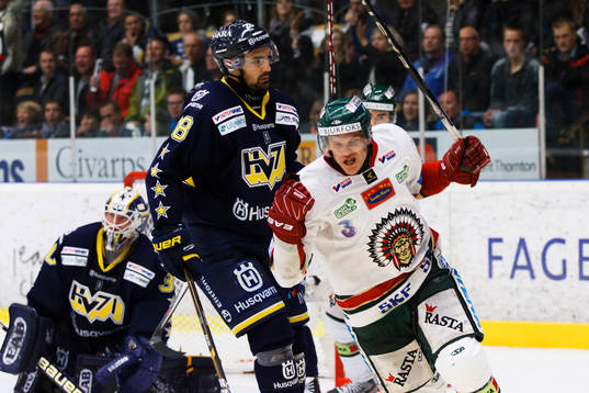 Magnus Kahnberg, Frölunda,  jubel, Daniel Rahimi och