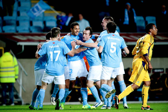 Malmö FF, jubel, 1-0