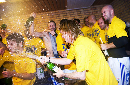 Sundsvall klara för Allsvenskan, jubel, glädje