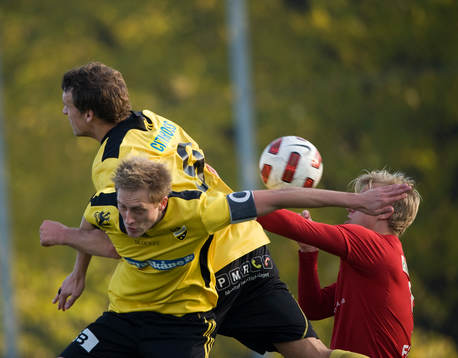Bobby Alm Nilsson och Johan Waldemarsson, mittbackar,