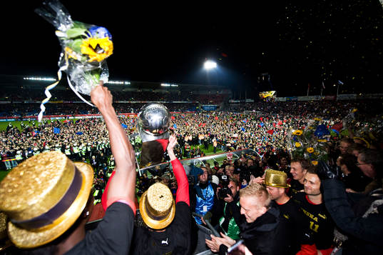 SM-Guld, Svenska mästare 2011, glädje, jubel, folkfest,