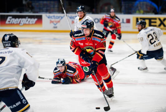 Kristofer Ottoson, Djurgården, kontrollerar pucken