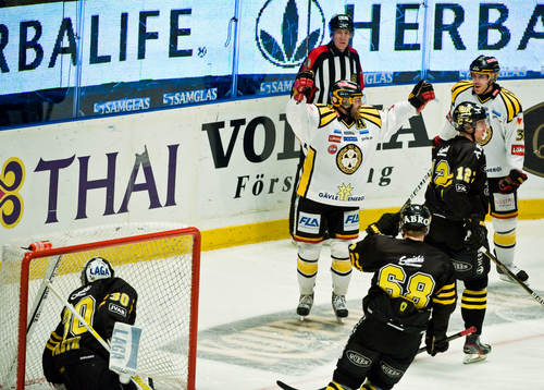 Jörgen Sundqvist och Jonas Nordquist, Brynäs, jubel