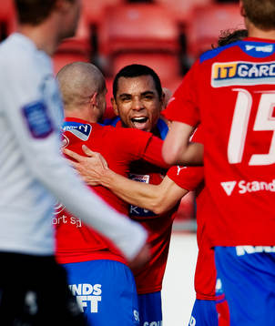 Alvaro Santos, Helsingborg, jubel