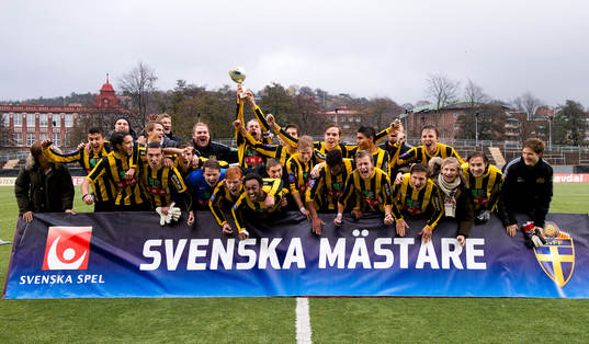 Häcken Svenska Mästare, jubel, glädje. Lagbild