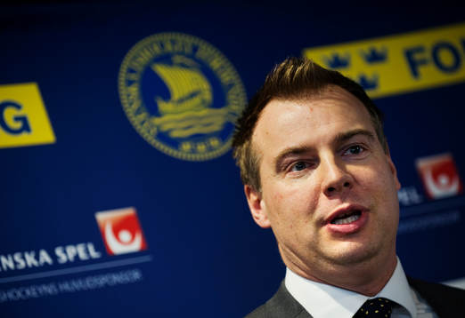 Rikard Grönborg, förbundskapten för Småkronorna, U18