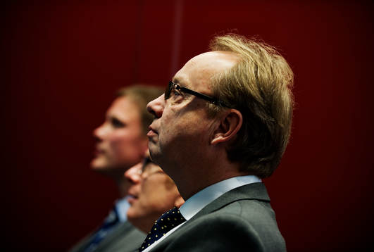 Pär Mårts, förbundskapten, presenterade Tre Kronors