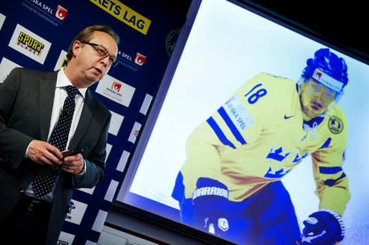 Pär Mårts, förbundskapten, presenterade Tre Kronors