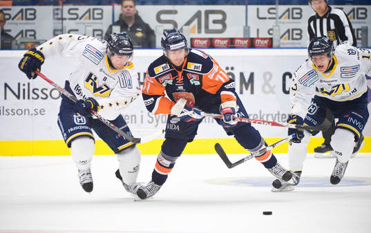 Tomi Kallio, Växjö, Noah Welch och Oscar Sundh, HV71