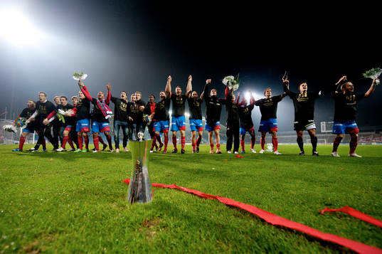 Helsingborg, jubel, firar guldet i Svenska Cupen