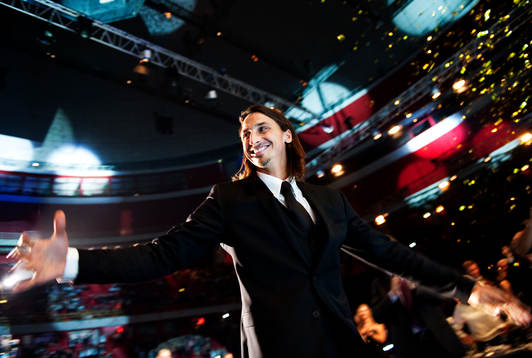 Vinnaren av Guldbollen 2011: Zlatan Ibrahimovic, AC Milan