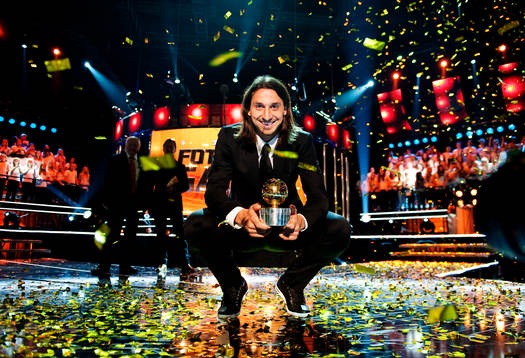 Vinnaren av Guldbollen 2011: Zlatan Ibrahimovic, AC Milan