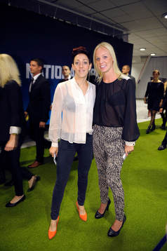 Therese Sjögran och Caroline Seger
