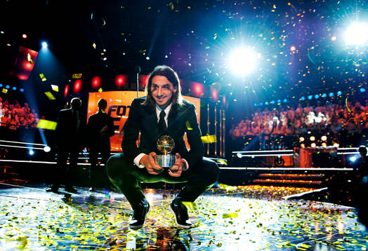 Vinnaren av Guldbollen 2011: Zlatan Ibrahimovic, AC Milan