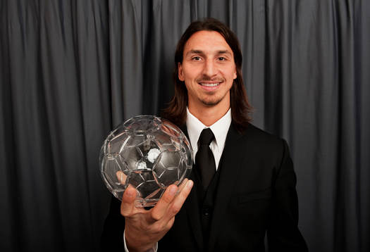Vinnare av Årets forward, herr: Zlatan Ibrahimovic, AC