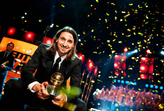 Vinnaren av Guldbollen 2011: Zlatan Ibrahimovic, AC Milan