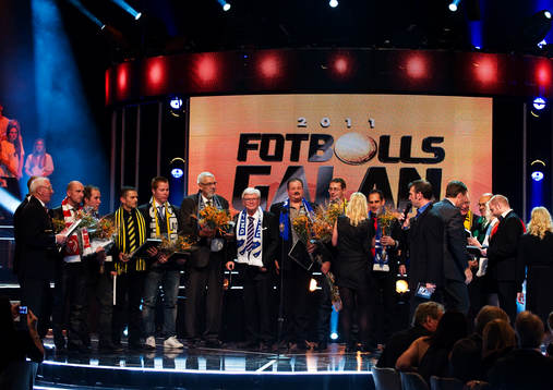 Priset för Supporterlaget delas ut av Lennart Käll, vd